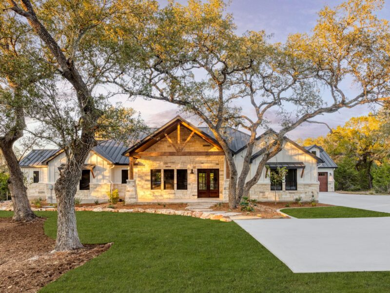 The Riverwood custom home exterior